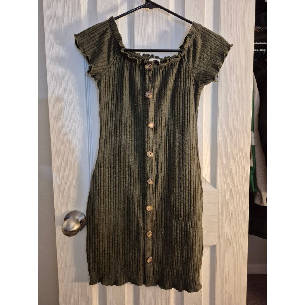 Ribbed Knit Mini Dress